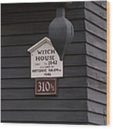 The Salem Massachusetts Witch House Wood Print