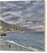 The Small Beach At Monterosso Al Mare Wood Print