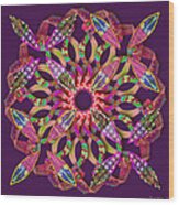 Blooming Mandala 1 Wood Print