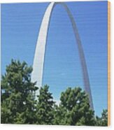 The St. Louis Arch Wood Print