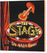 The Stage On Broadway Wood Print
