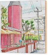 The Stand Cafeteria In Laguna Beach, California Wood Print