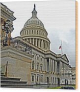 The United States Capitol Wood Print