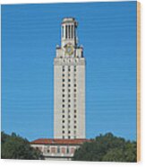 The University Of Texas Tower Wood Print