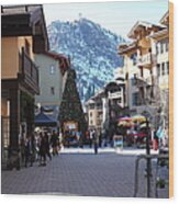 The Village At Squaw Valley Usa 5d27666 Wood Print