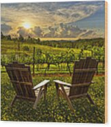 The Vineyard Wood Print