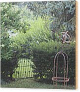 The Wrought Iron Gate Wood Print