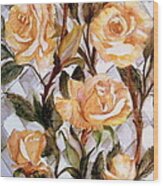 The Yellow Rose Climber Wood Print