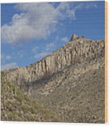 Thimble Peak In Sabino Canyon Wood Print