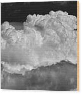 Threatening Clouds Wood Print