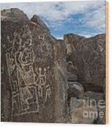 Three Rivers Petroglyphs 1 Wood Print