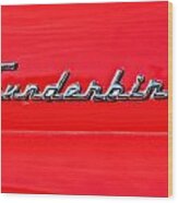 Thunderbird In Red Wood Print