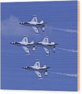 Thunderbirds Diamond Formation Topsides Wood Print