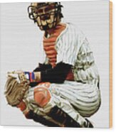 Thurman Munson Wood Print