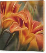 Tiger Lily Wood Print