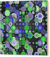 Tiles.blue-green.2.1 Wood Print