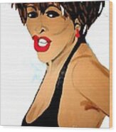 Tina Turner Fierce 3 Wood Print