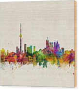 Toronto Skyline Wood Print