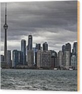 Toronto Skyline Wood Print