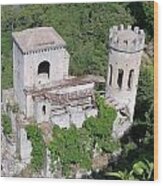 Tower In Erice Sicily Wood Print