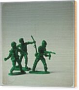 #toys #army #armymen #weapons #toy Wood Print