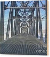 Train Bridge Wood Print