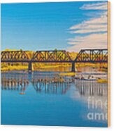 Train Trestle Wood Print