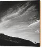 Travelling Clouds Wood Print