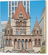 Trinity Church In Boston Wood Print