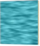 Troubled Waters Blue Texture Background Wood Print