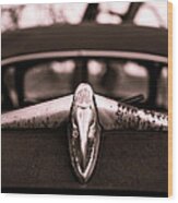 Trunk Emblem Wood Print