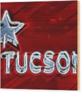 Tucson Neon Wood Print