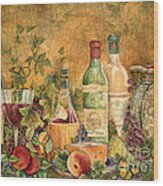 Tuscan Wine Treasures Wood Print