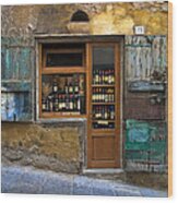 Tuscany Wine Shop Wood Print