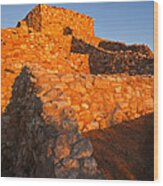 Tuzigoot Dawn Wood Print