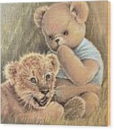 Two Cubs Wood Print