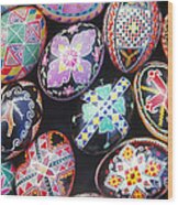 Ukrainian Easter Eggs Wood Print