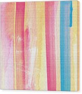 Umrbrella Stripe- Contemporary Abstract Painting Wood Print