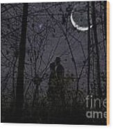 Under Moon Wood Print