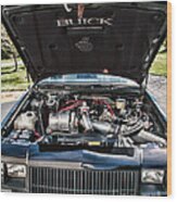 Under The Hood Of A Buick Grand National Wood Print