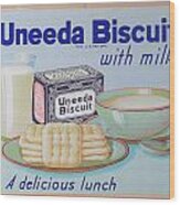 Uneeda Biscuit Store Poster Wood Print