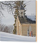 Union Cemetery Chapel Wood Print