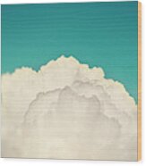 Up Above The Clouds Wood Print