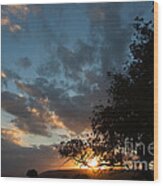 Upper  Galilee Sunset Wood Print