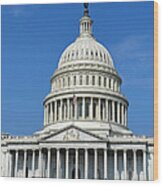 Us Capitol Building Wood Print