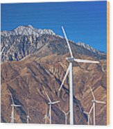 Usa, California, Palm Springs, Wind Farm Wood Print