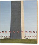 Usa, Washington Dc, Washington Monument Wood Print