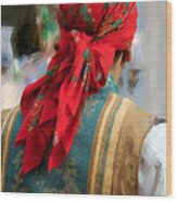 Valencian Man In Traditional Dress. Spain Wood Print