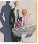 Vanity Fair Cover Featuring A Man In A Tuxedo Wood Print