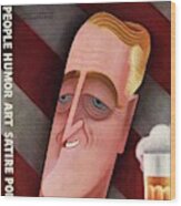 Vanity Fair Cover Featuring Franklin D. Roosevelt Wood Print